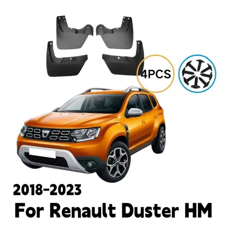 Guardabarros para Renault Duster HM Dacia Duster MK2 2018-2023 2019 2020 2021 2022, Protectores Contra Salpicaduras