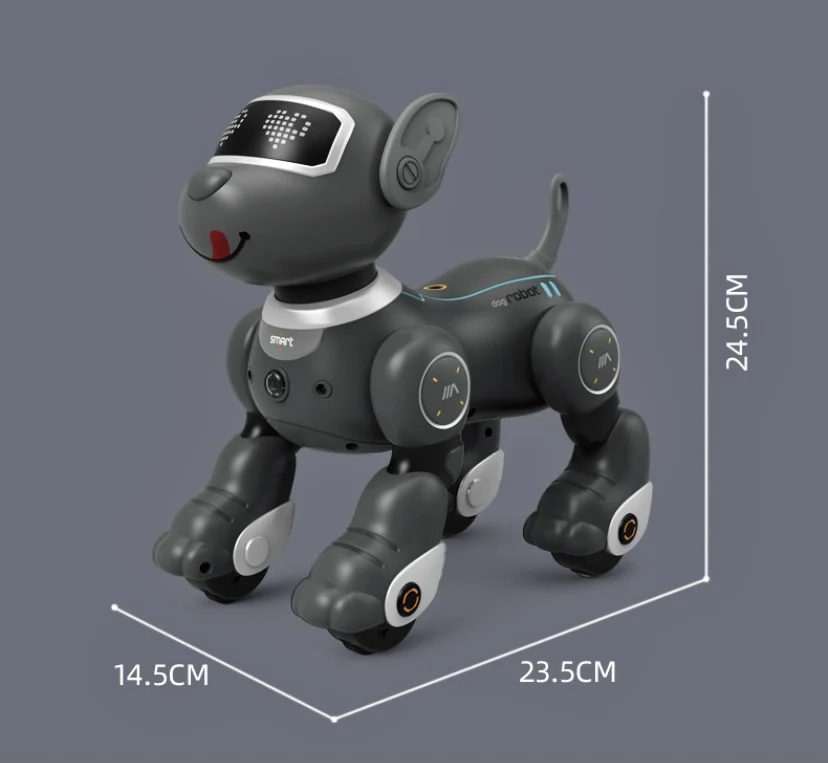 Perro Robot inteligente RC, animales electrónicos, mascotas, Robot, cachorro, cumpleaños, regalo de Navidad, programación láser, caminar, divertido, canto, baile