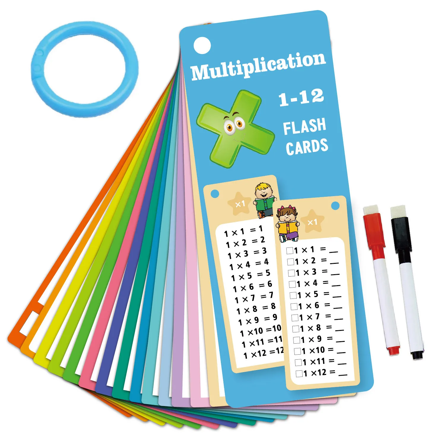 Imagem -03 - Cartões de Mesa 012 Vezes Gráficos de Multiplicação Ferramenta de Aprendizagem de Matemática com Verificação Automática Treinamento Matemático Montessori Auxiliares de Ensino