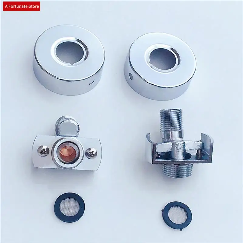 4X Adjusting The Angle Of Intake Pipe Copper Shower Head Angled Curved Foot Eccentric Screw Corner Faucet Accessor A-A78G