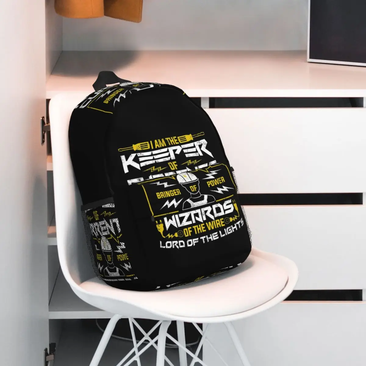 Electrician Electrical Engineering Power Backpack Hot Sale Daypack Large Capacity Boys Girls BookBag Shoulder Bags School Bag