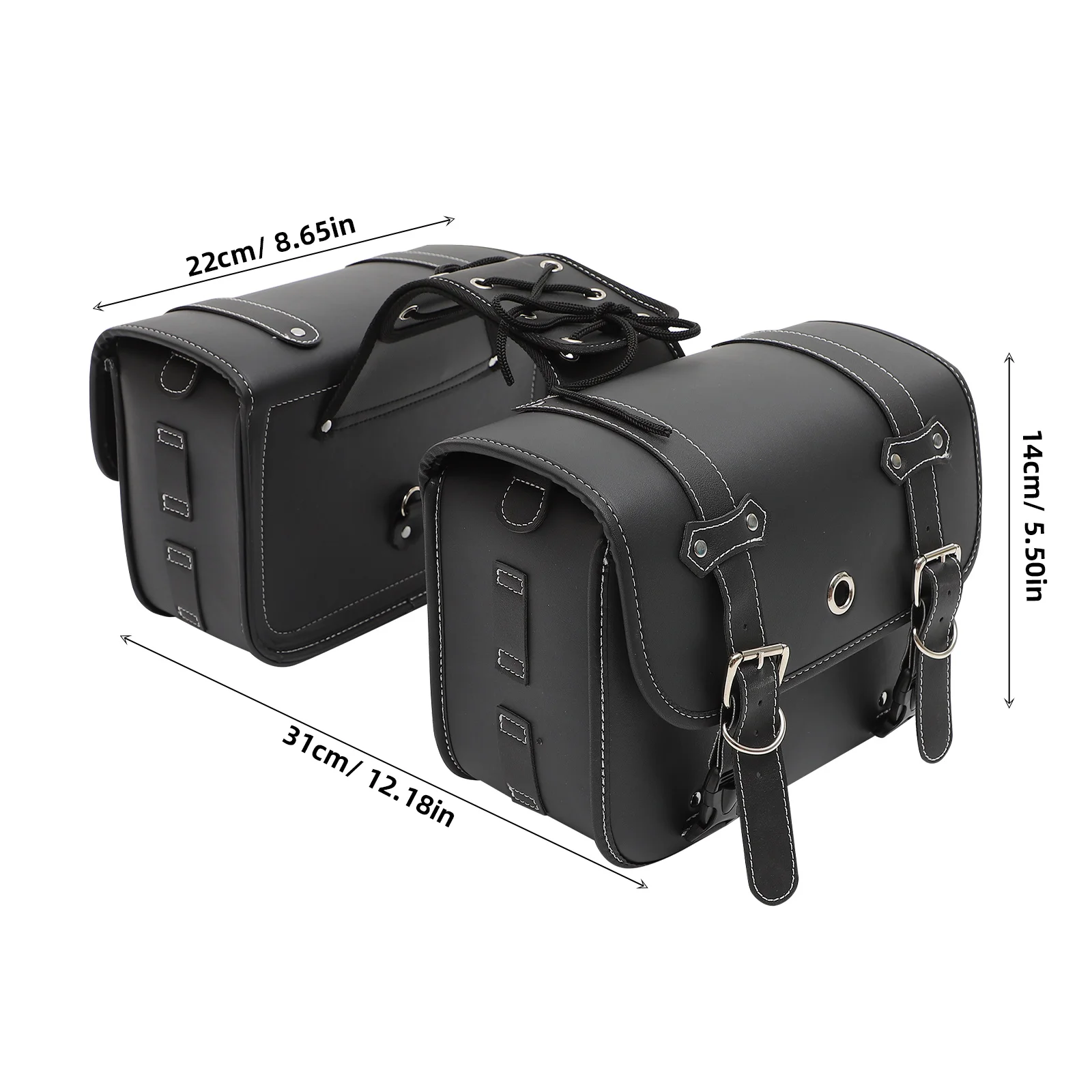 

Vintage Motorcycle Side Saddlebag Waterproof Tool Bag for Motorbike Car Electric Vehicle Storage Pouch