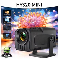 HY320 Mini Android 11 4K Projector 720P 300ANSI Wifi6 BT5.0 Ultra Short Focus 180° Rotable Projector For Home Cinema ﻿