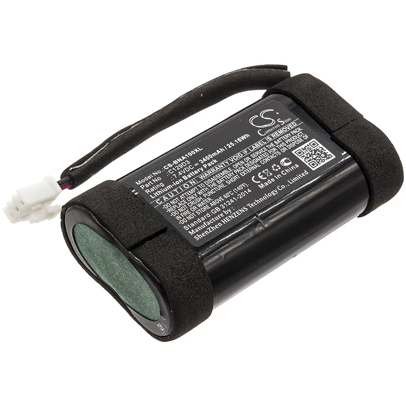 

Li-ion Speaker Battery for Bang & Olufsen, 7.4V, 3400mAh, Compatible Models: BeoPlay A1