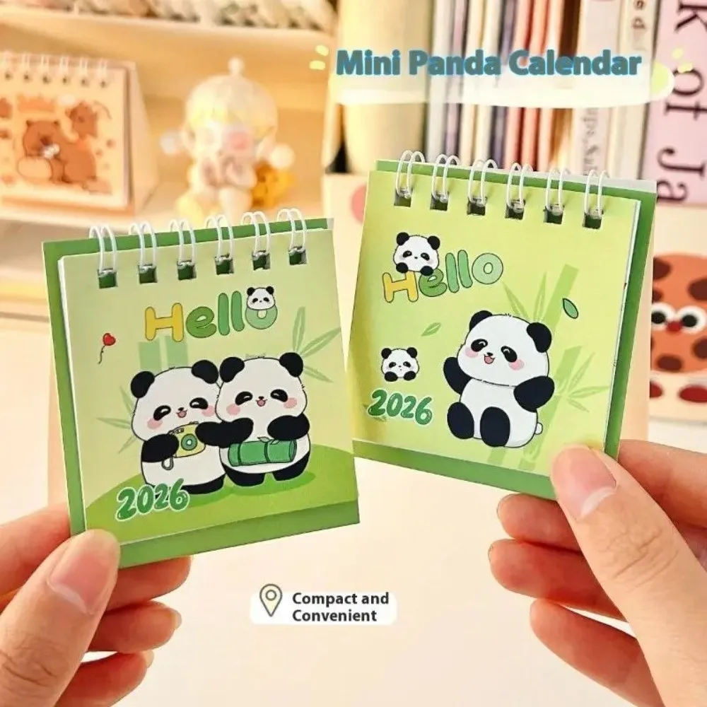 ปฏิทินตั้งโต๊ะขนาดเล็ก ปี 2026 ลายการ์ตูนคาปิบารา แบบวางแผนรายวัน สำหรับตั้งโต๊ะทำงาน อุปกรณ์สำนักงาน