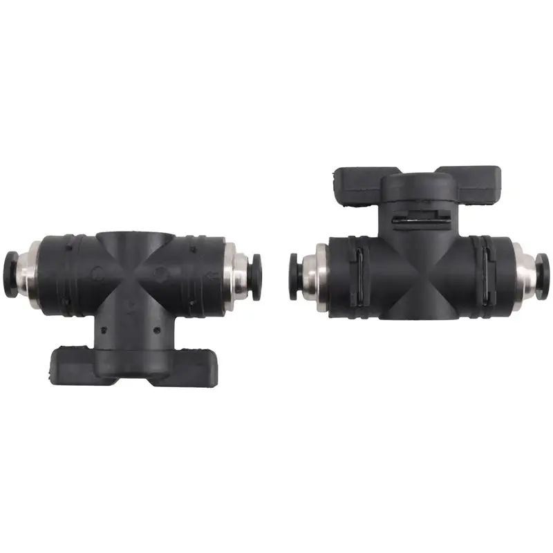 A27F-4Mm Push Connect Valve Ball Valve 4Mm Air Flow Control Valve Quick Connect Valve Tube Fittings 3 Pack Durable Easy Install