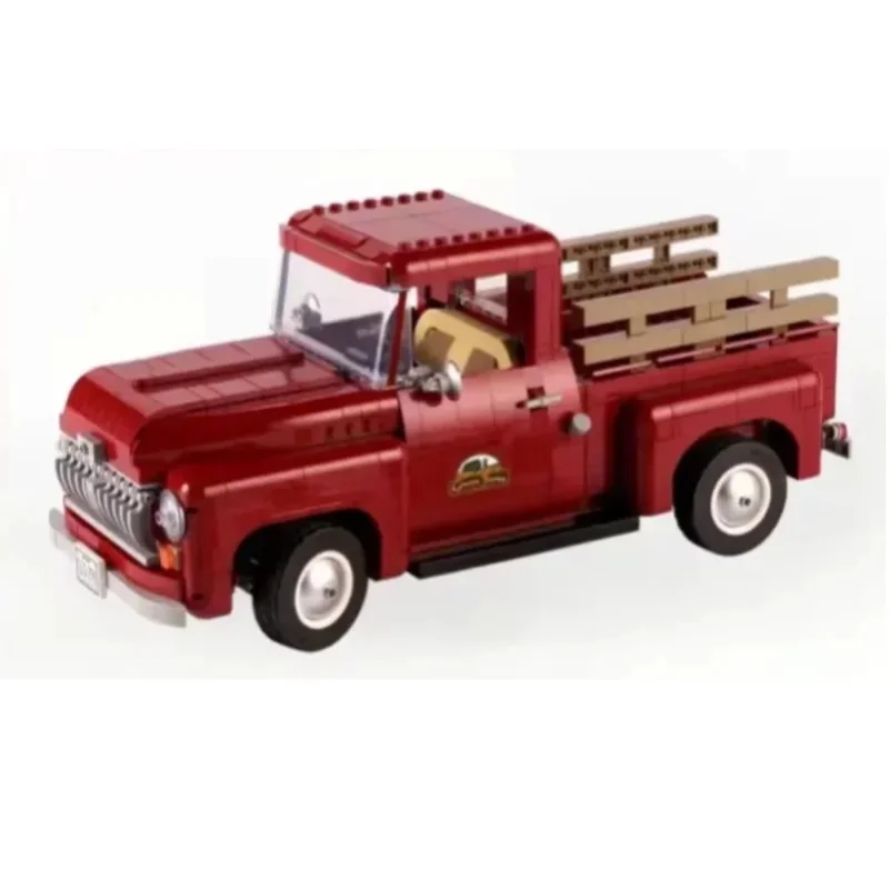 1677-teiliges Pickup-Truck-Bausteinset Retro-Automodell, Premium-Feiertagsgeschenk für Fans & Erwachsene