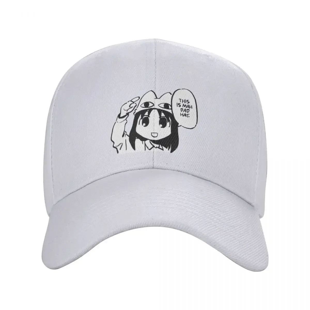 I draw osaka in cafe uniform saying this is mah dad hat / azumanga daioh Cap baseball cap new in the hat caps for men Women's