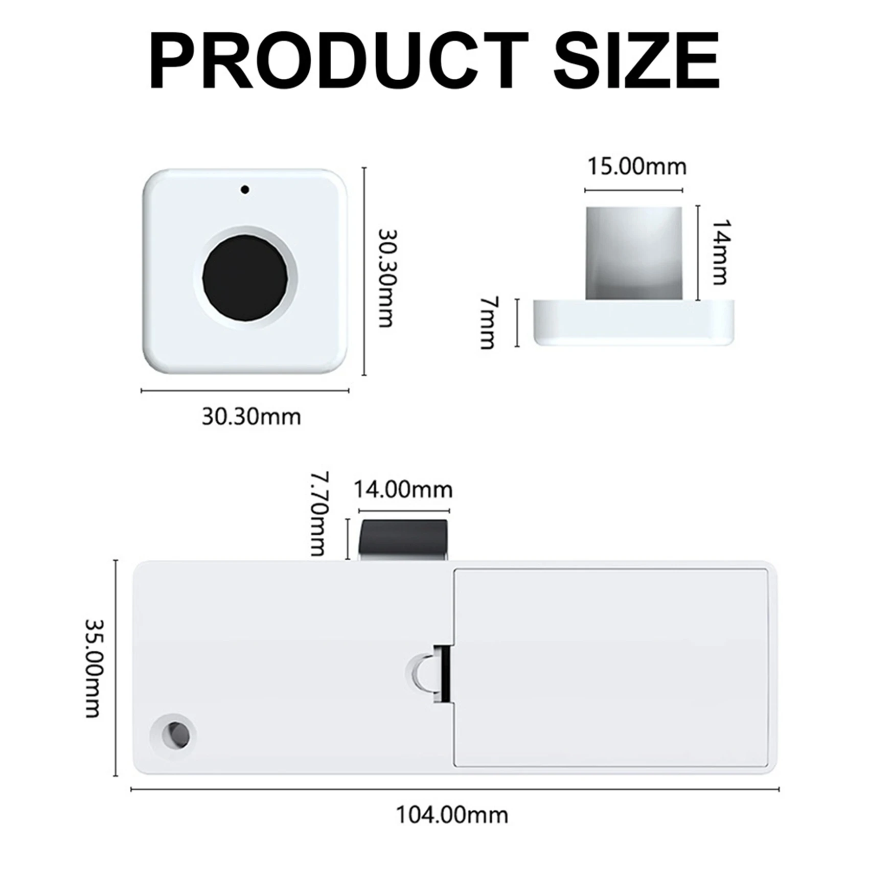 

Y14A 2X Биометрический замок с отпечатком пальца, белый, умный замок для ящиков, безключевой замок с отпечатком пальца, замок для мебели и дверей