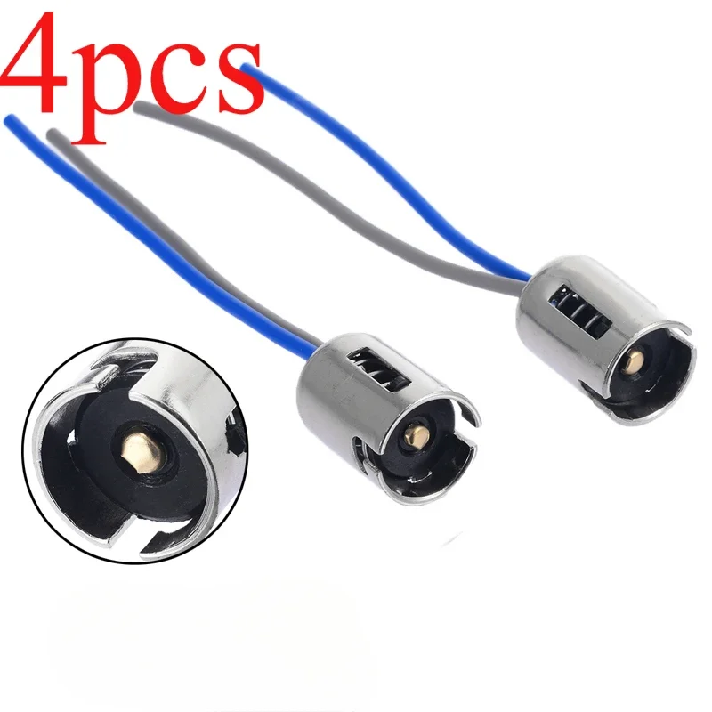 4pcs for Car 1156 BA15S 5009 5007 5008 Ceramic Car Tail Bulb Holder Extension Automotive Wire Adapter Socket Lamp Connector New