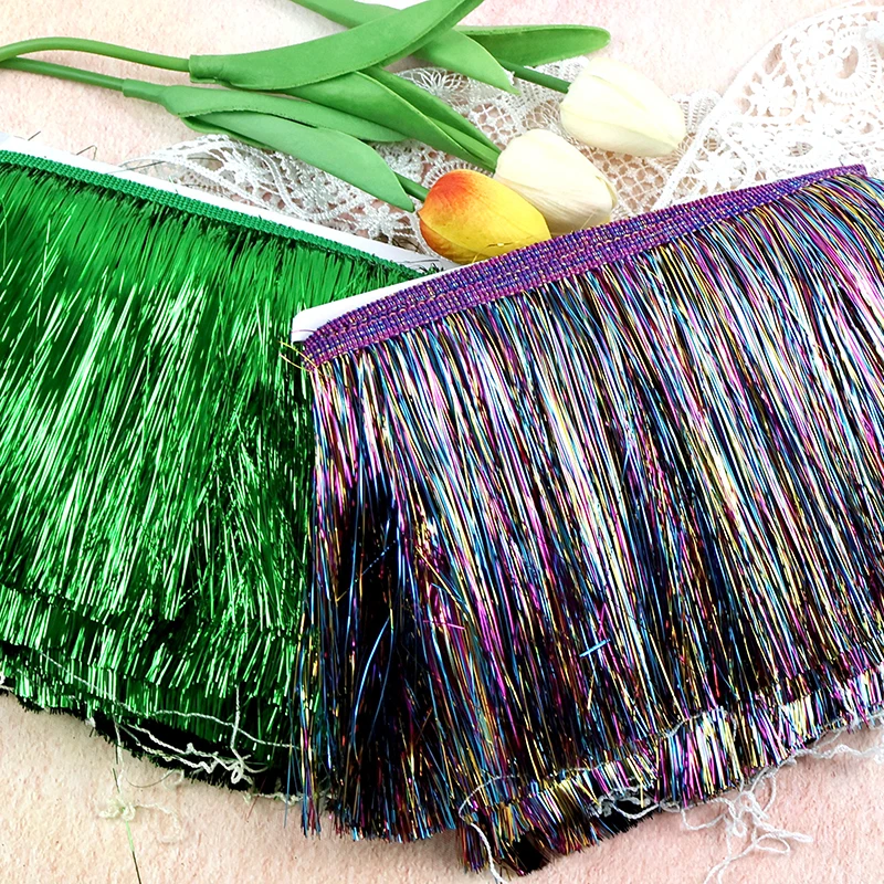 

5/10M Fringe Tassel for Sewing 10/15/20cm Bag Skirt Decor Lace Trim Stage Tree Latin Dress Laces Trimming DIY Curtains Accessory