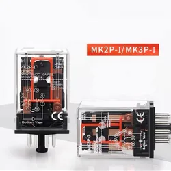 1 Set MK2P-I MK3P-I AC 220V 24V 36V 110V 12V Relay 8-Pin 10A 250VAC With PF083A Socket Base