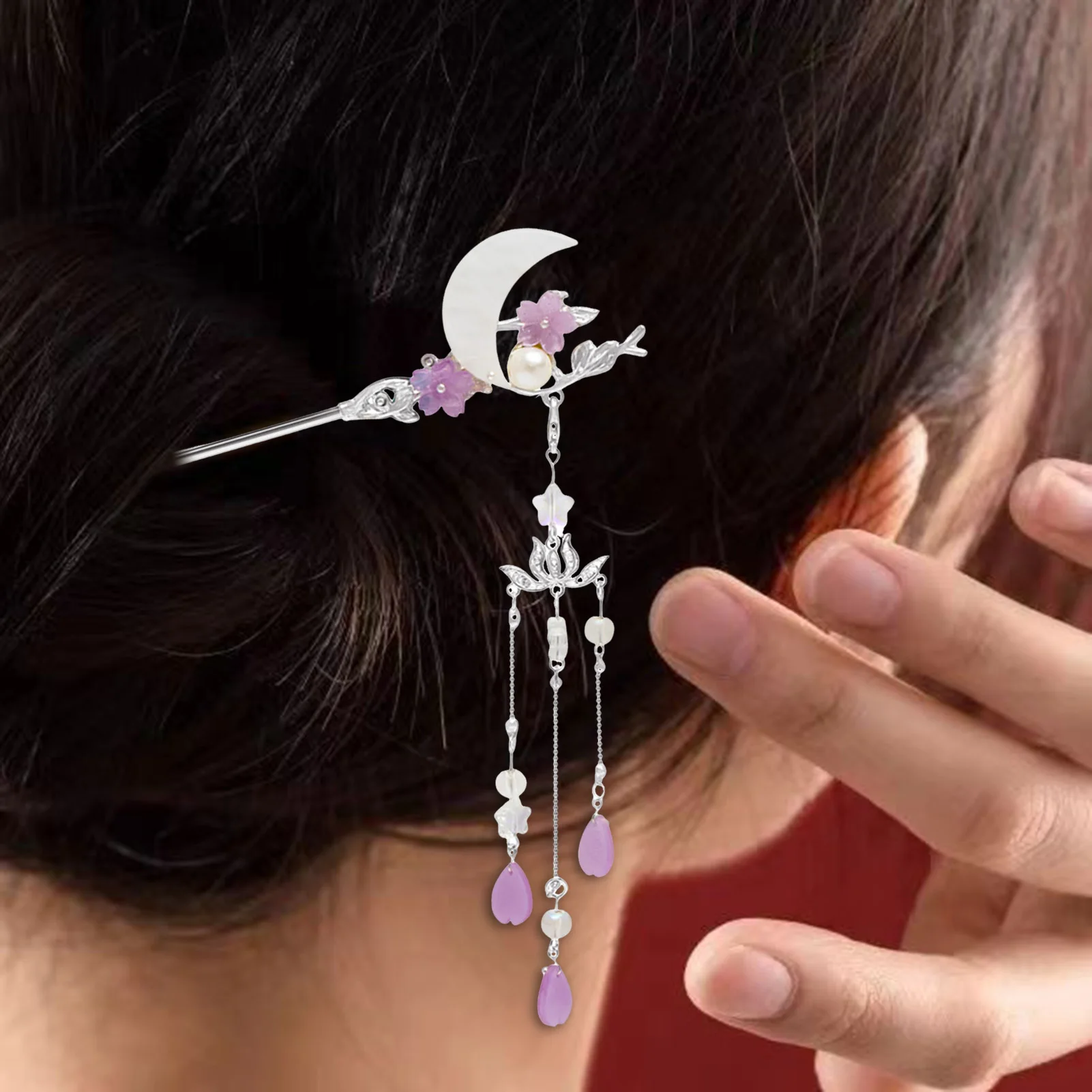 New Vintage Hairpins Chinese Women's Hair Stick Handmade Metal Flowers Hair Chopsticks Jewelry Hair Sticks Accessories Gifts