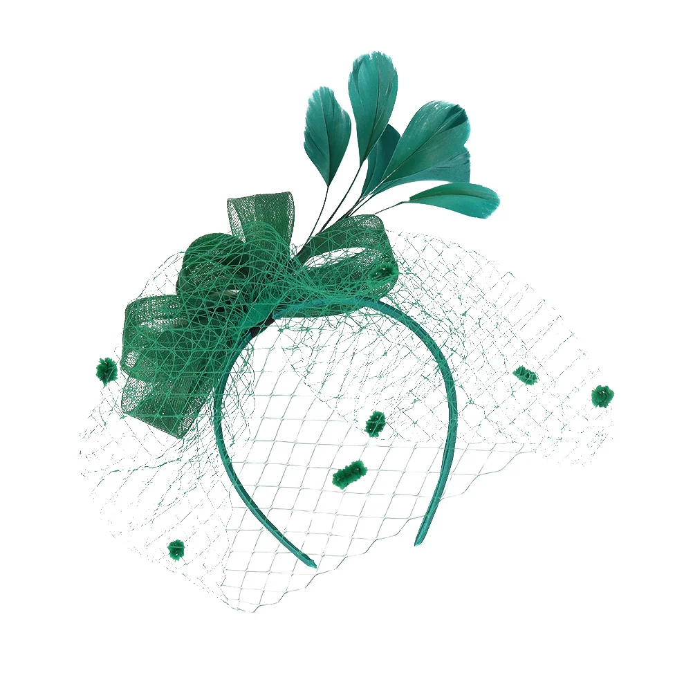 

Mesh Head Flower Hair Band Women Headdress Clip Vintage Party Hairpin Bridal Wedding Gauze Design Practical Performance