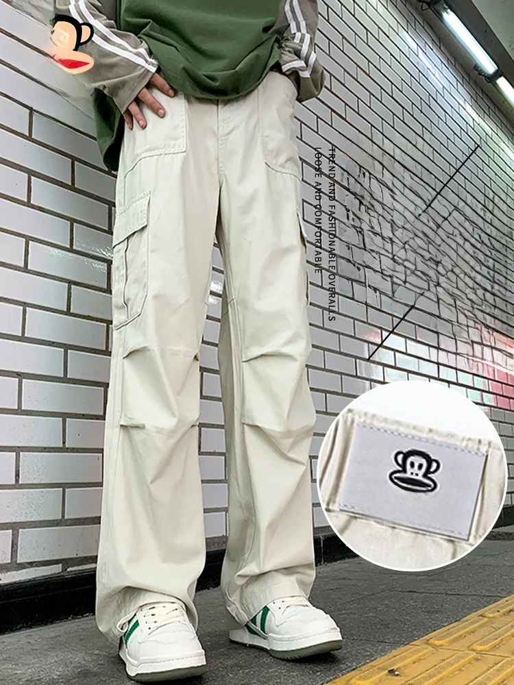 

Loose Straight Leg Casual Trousers for Men Monkey Umbrella Soldier Workwear Pants Autumn Faion Ci Cotton Jeans