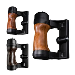 NEW Wood Camera Hand Grip For Pentax 67 6X7 ii Left hand Handle Holder with metal bracket Camera accessories