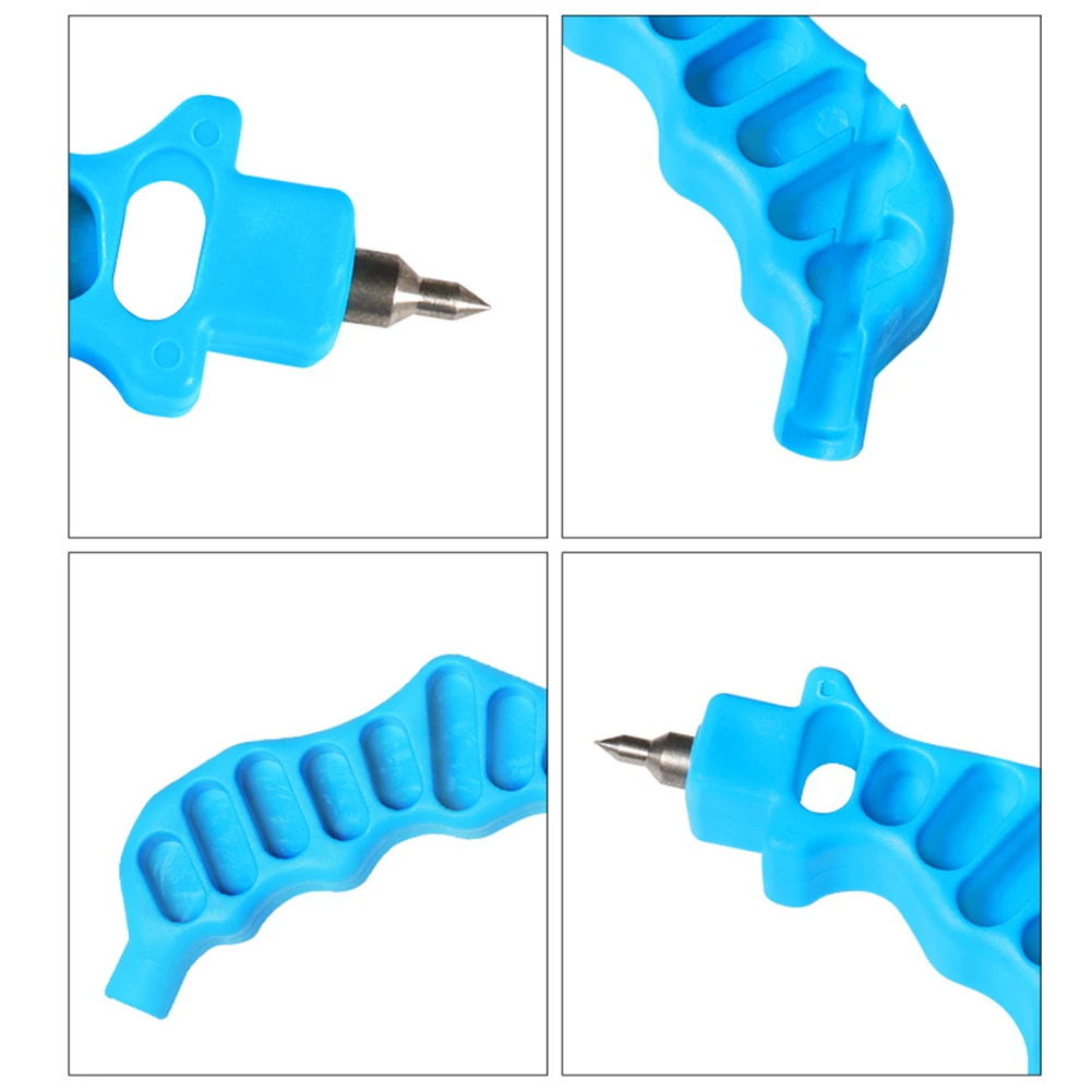 Herramienta perforadora de tubos de riego por goteo, 2 uds., con 50 tapones de riego por goteo para una inserción de emisores de ajuste más fácil de 1/4 y 1/5 pulgadas