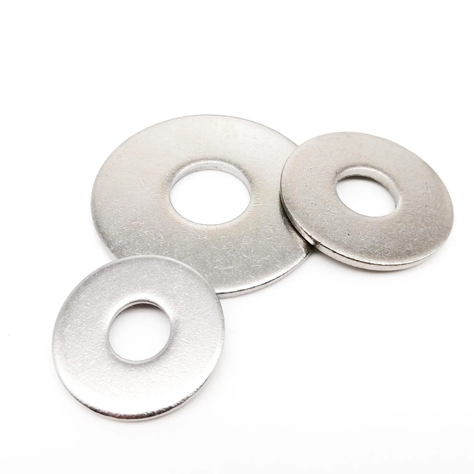 M2.5 M3 M3.5 M4 M5 M6 M8 M10 M12M14M16 GB96 DIN9021 304 الفولاذ المقاوم للصدأ اضافية كبيرة الحجم كبيرة واسعة سميكة شقة غسالة عادي طوقا #4