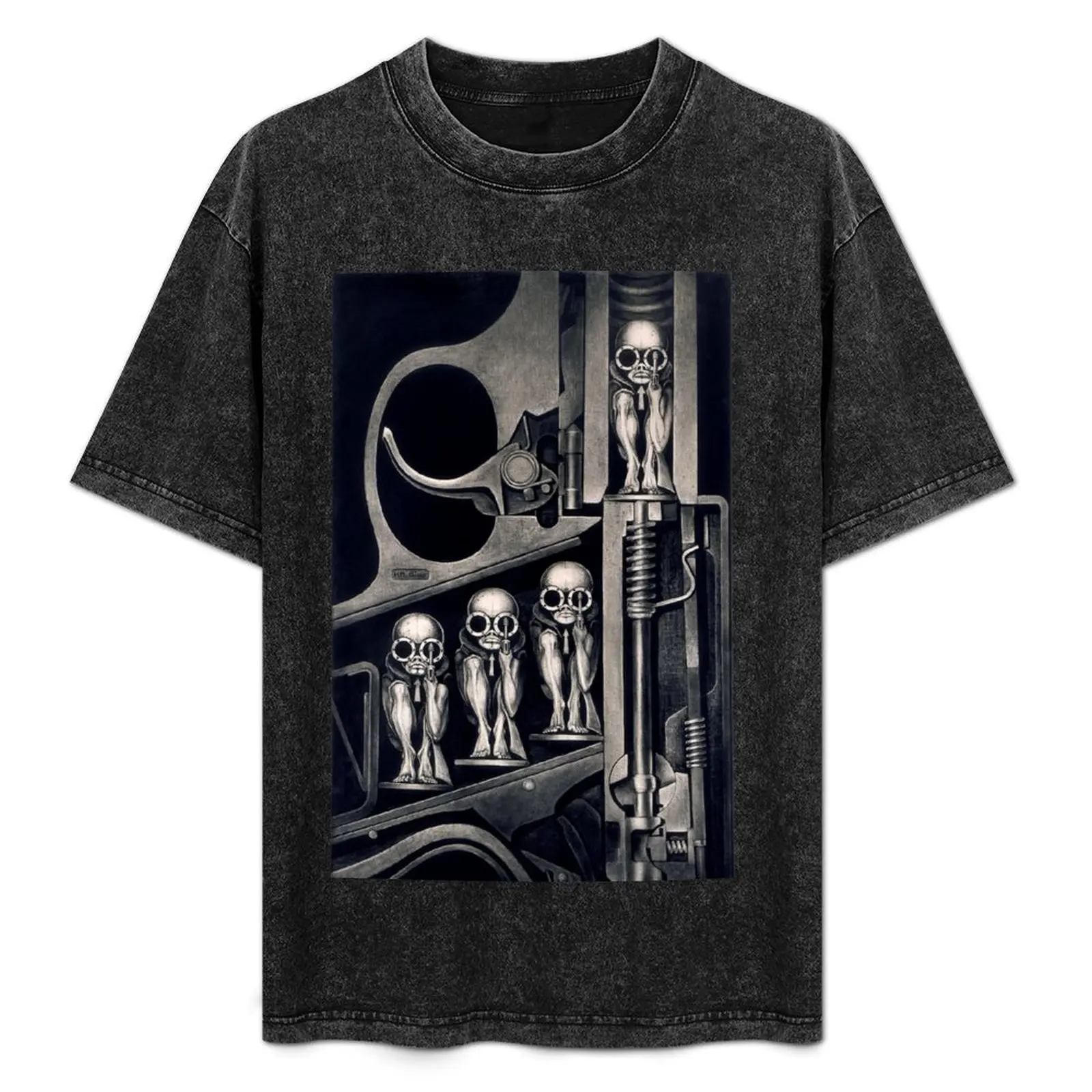 

Giger Birth Machine T-Shirt Big and Tall Basic Tee Shirt