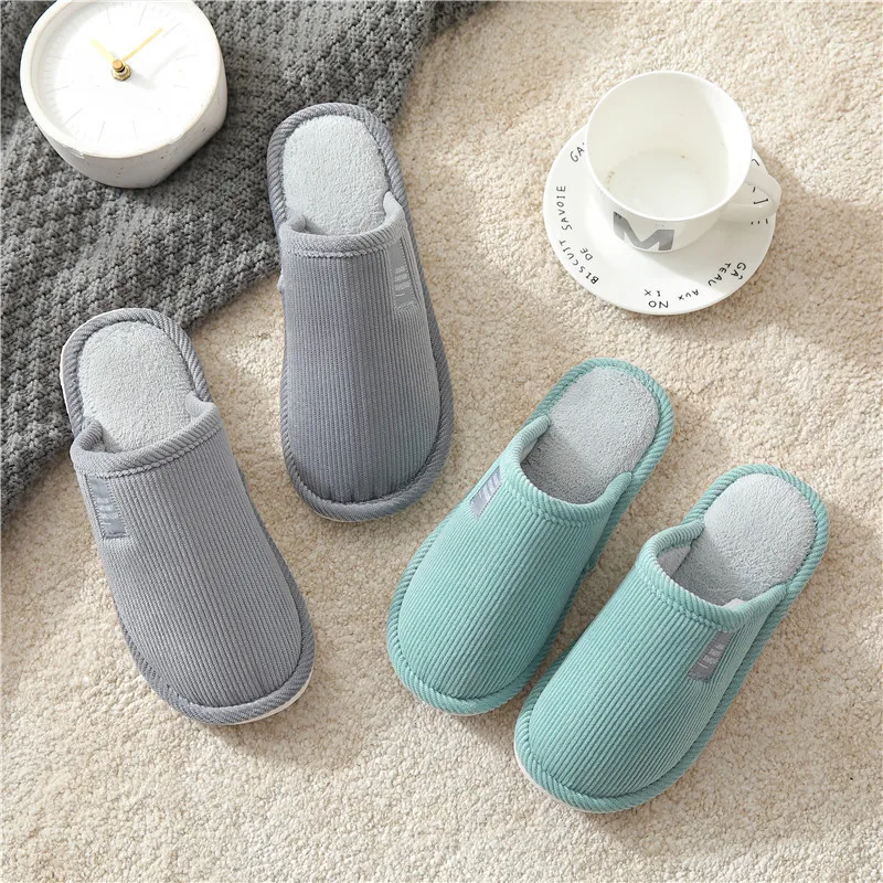 

Зимние тапочки Thi Bot Plu, домашние женские тапочки Cotton oes, мужские вельветовые тапочки с носком, послеродовые тапочки
