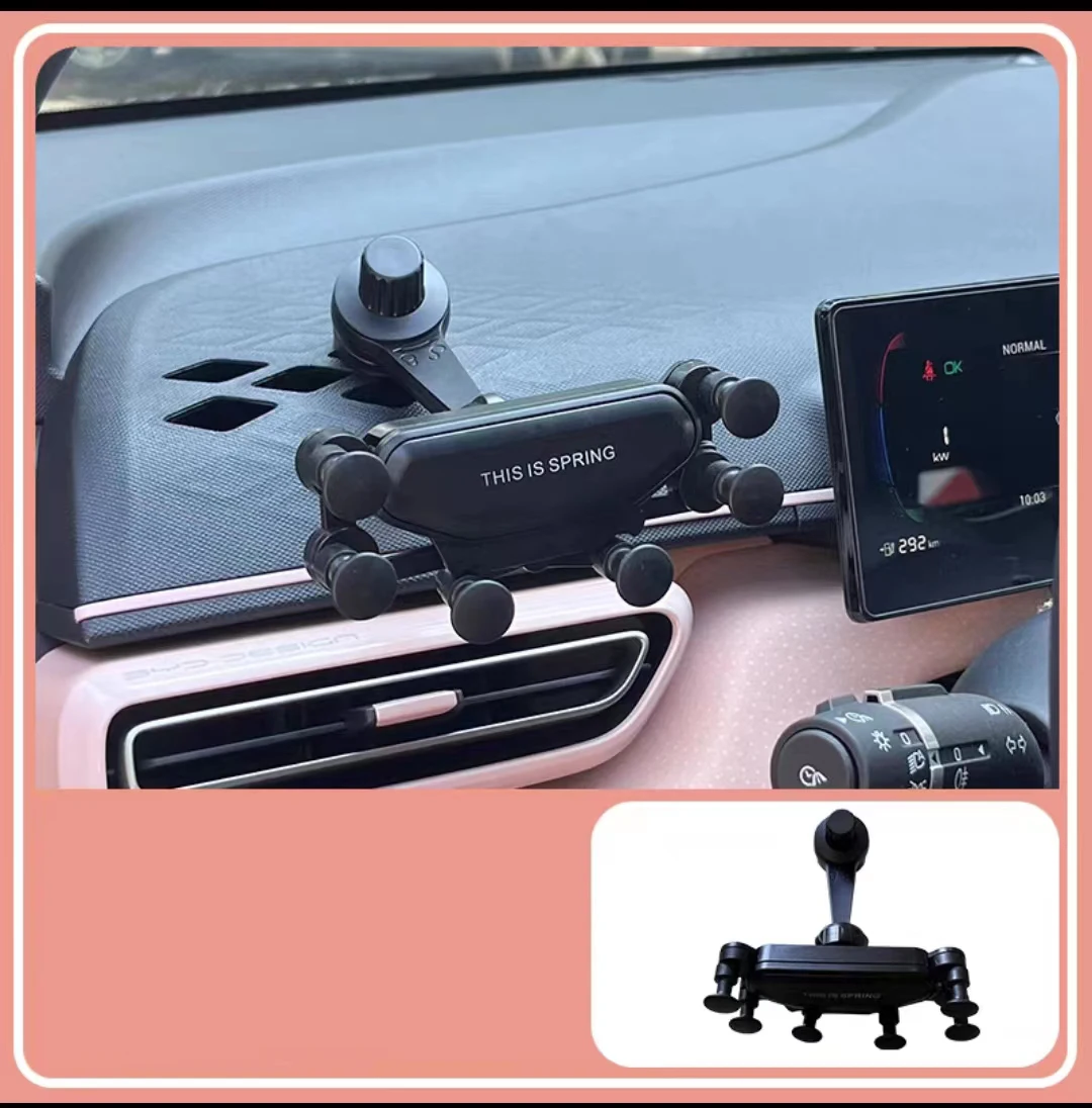 Car Phone Holder FOR BYD dolphins 2021 2022 2023 2024 Car Styling Bracket Rotatable Support Mobile Accessories