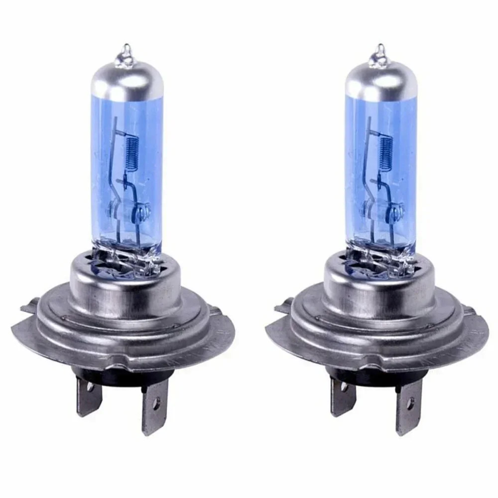 2pcs High Brightness White 12V H7 100W Xenon Lamp Super Bright Halogen Car Headlight Bulbs Lights Accessories