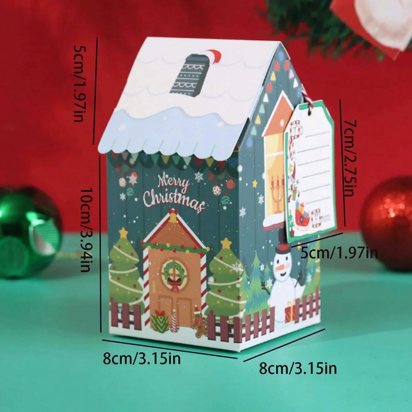 Christmas House Shape Candy Gift Box