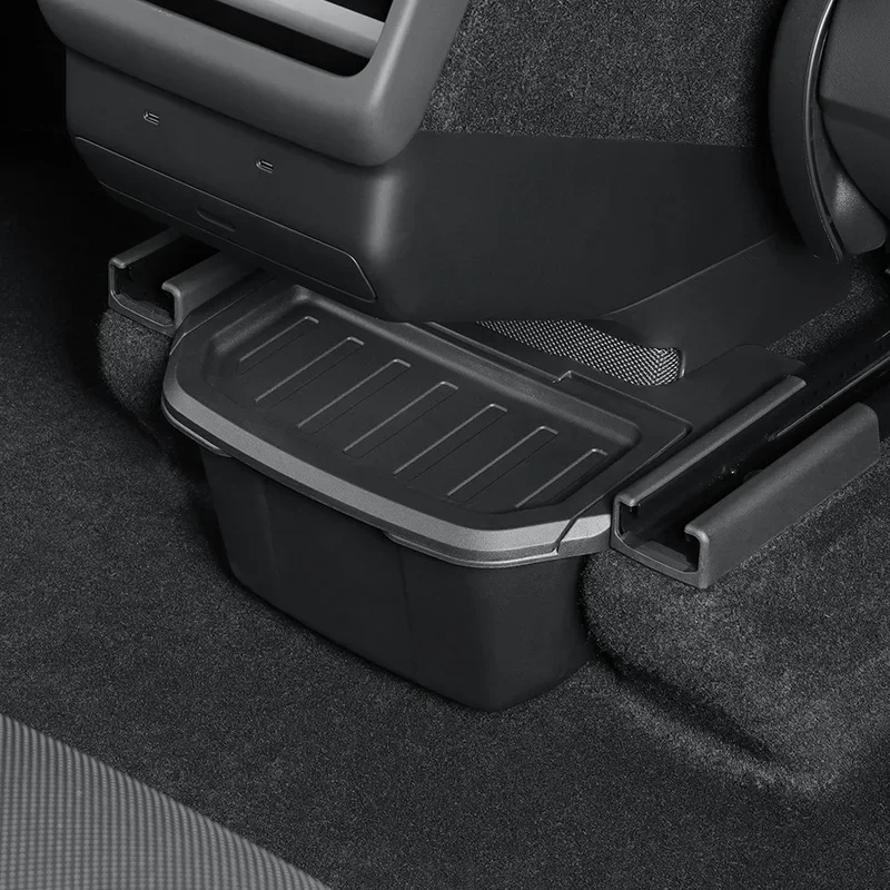 for Tesla Model YL Accessories 2026 Rear Seat Storage Organizer Box Y L 2025 Under Air Vent Cover Trash Can Tissue Holder Tray