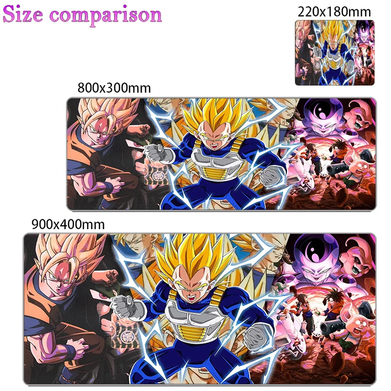 Large E-sports DBZ Mouse Pads Dragon Balll Z Smooth Flexible Rubber Gamer PC Computer Keyboard For CSGO Kawaii rug Mosuepad