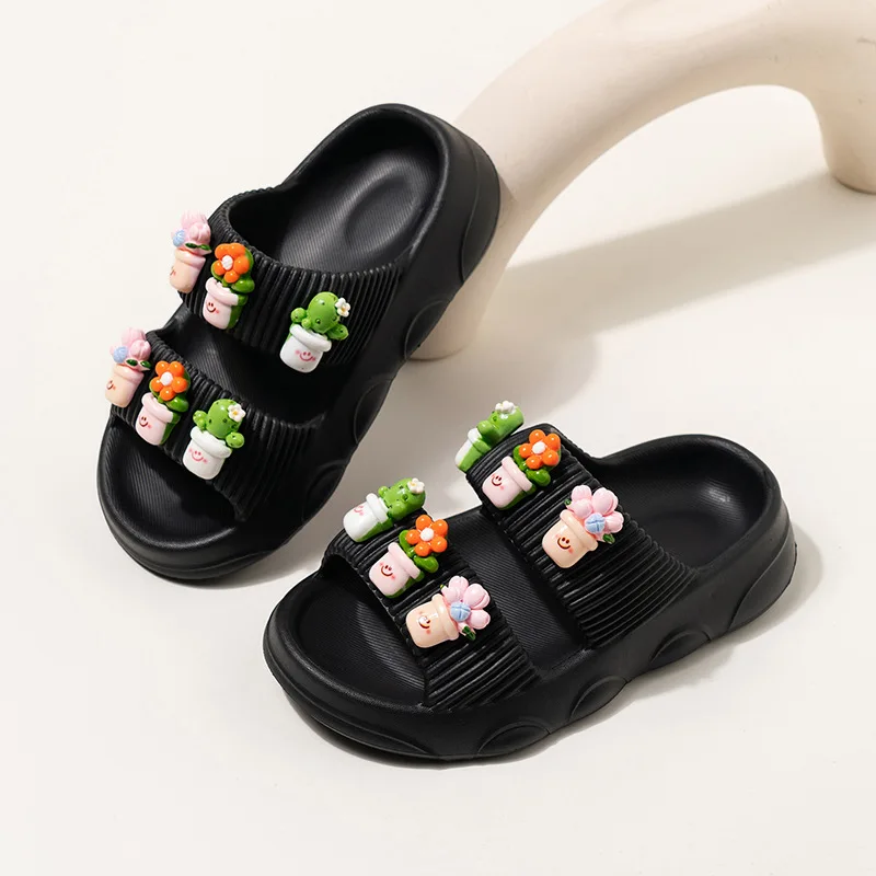 

2026 Summer Kids' Slides with Cloud-Like Comfort, Girls' Fashion Indoor/Outdoor Slippers, Cute Arch Support Casual Beach Sandals