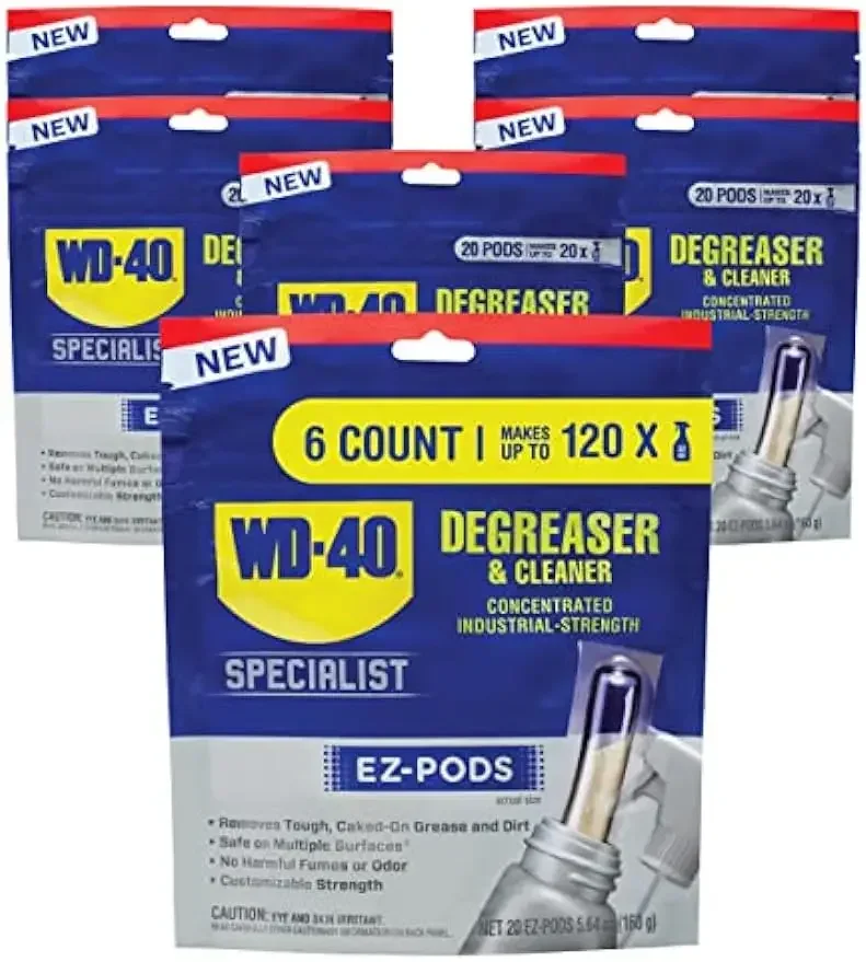 

WD-40 Specialist Degreaser and Cleaner EZ-PODS, Customizable Industrial-Strength Concentrate, Multi-Surface Cleaning Solution