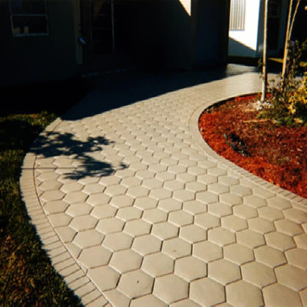 

Hexagon Paving Mold Cement Path Maker Reusable Brick Molds for Garden Driveways Patios Walkways Outdoor Stone Paver