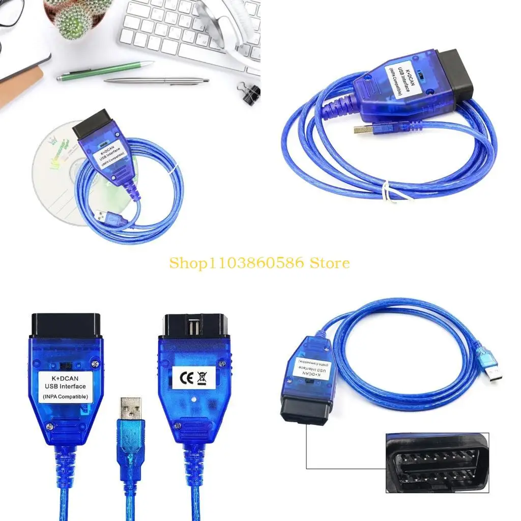 

242a in-pa e шасси obdii Диагностический кабель kdcan ft232rl с переключателями Новый USB для E46ftdi ft232Chip OBD2 сканер