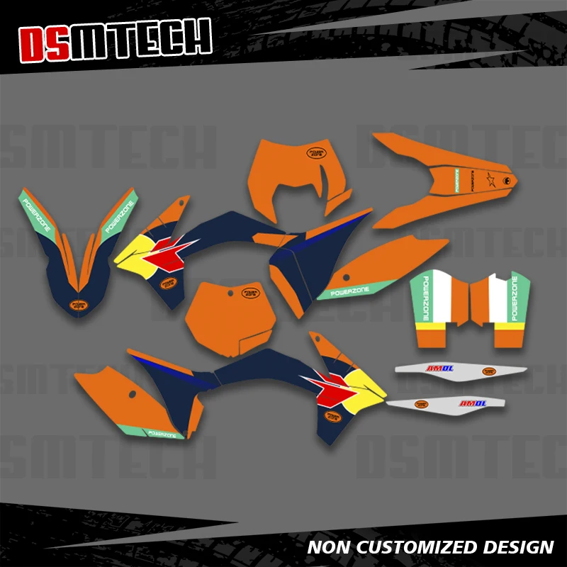 

DSMTECH полная графика наклейки мотоцикл фон на заказ для KTM 2011-2012 SXF EXC EXC-F 125 250 300 007