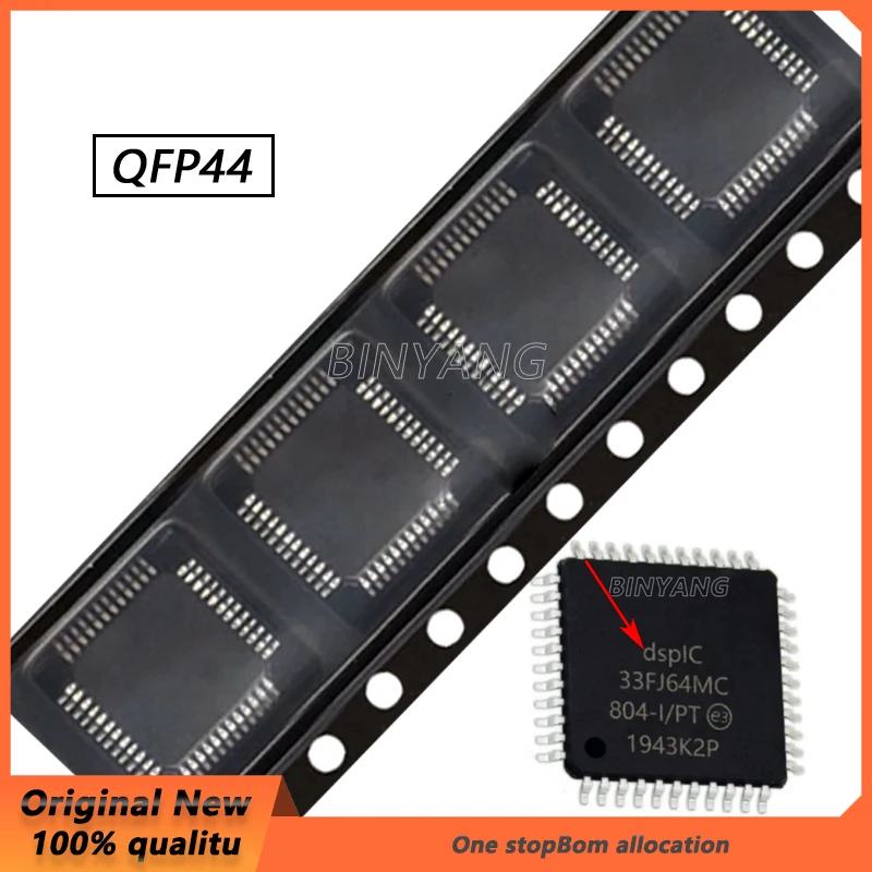 

10PCS/LOT DSPIC33FJ64MC804-I/PT DSPIC33FJ64MC804 TQFP-44 New Original In Stock