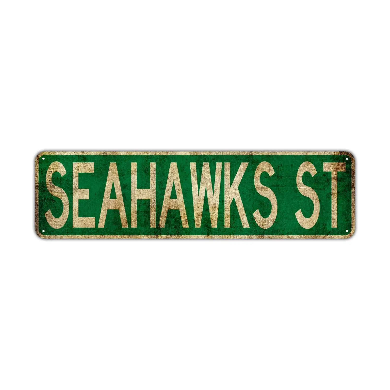 HOUVSSEN Seahawks ST Street Sign Rustic Vintage Retro Metal Decor Wall Shop Man Cave Bar Fun Metal Sign 4x16 Inch Vintage Plaque