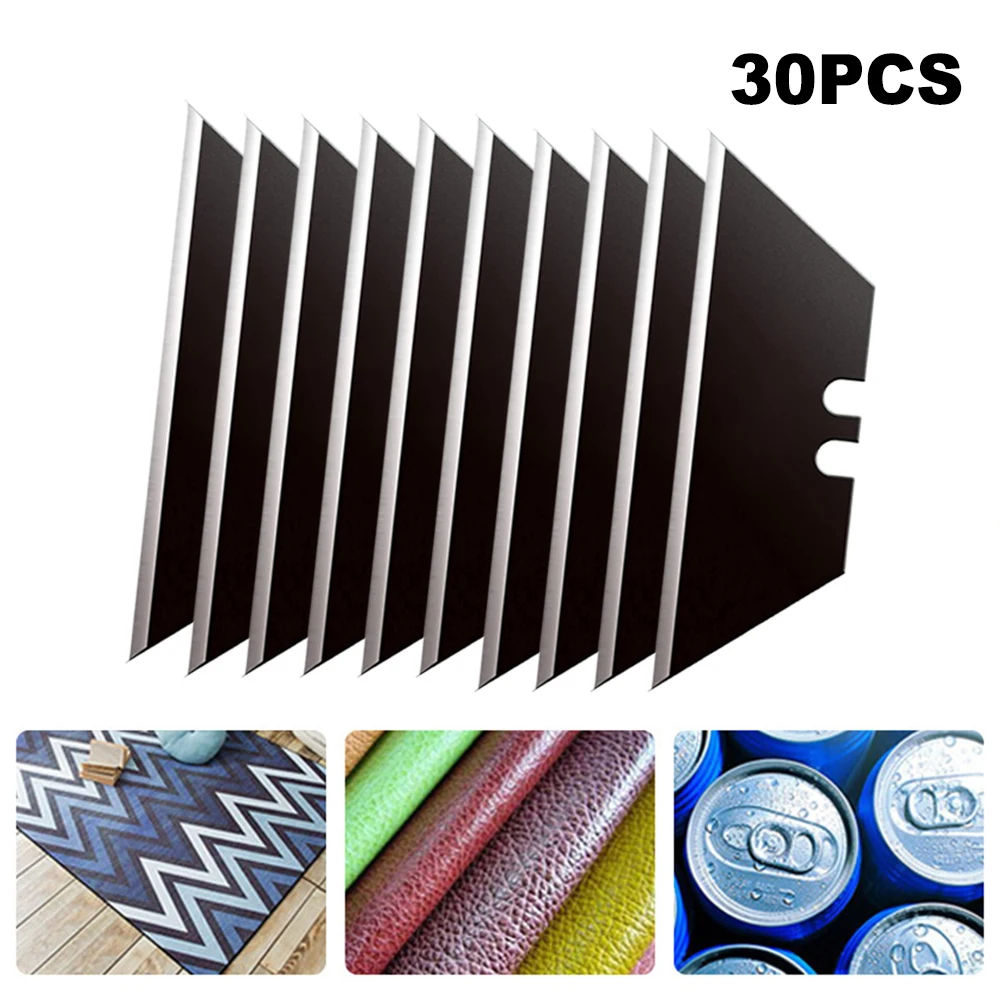 30Pcs Set Trapezoidal Blade Replacement Blade Art Craft Cutter Tool Multifunction For Home School HandCraft Paper Box Cutting