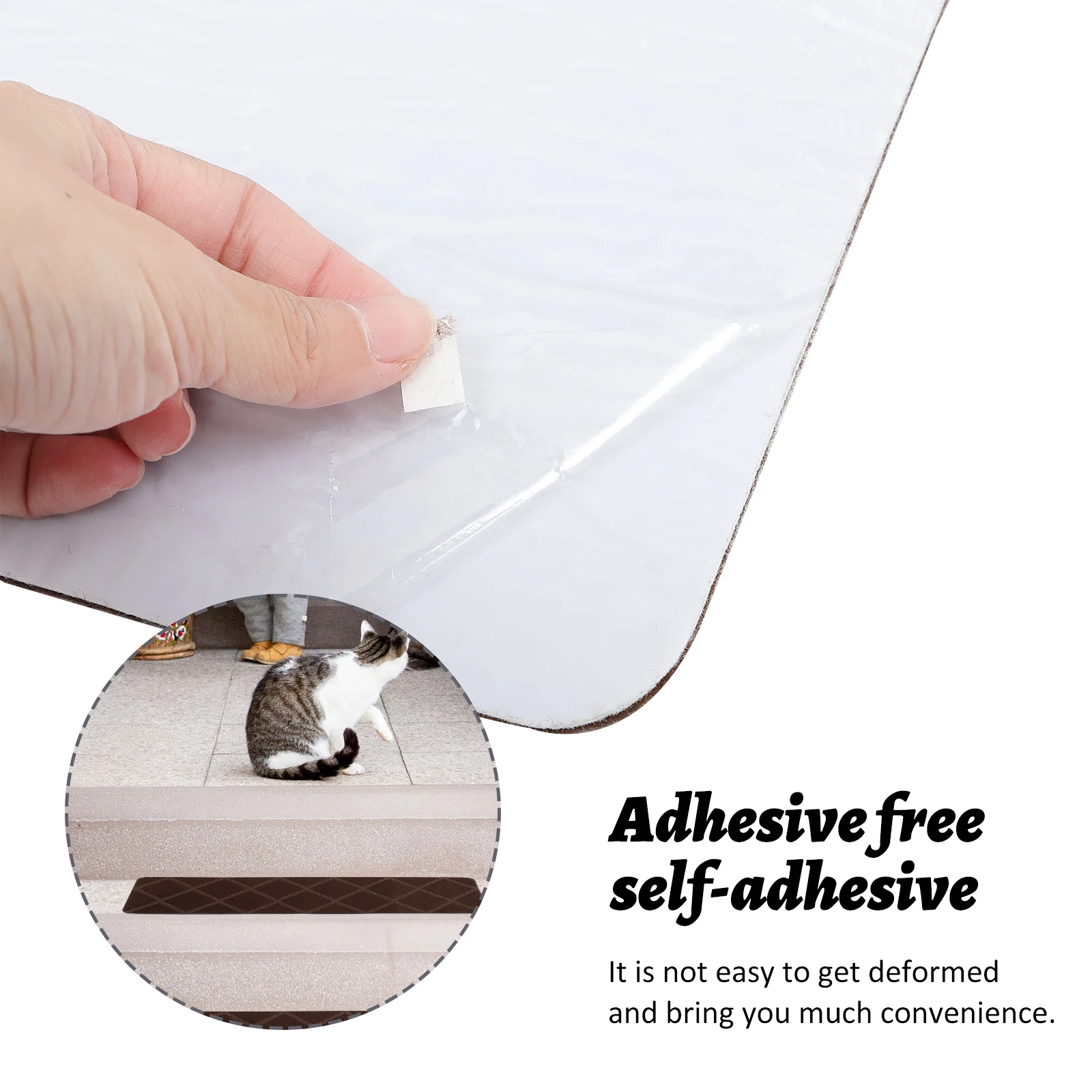 

4pcs Non Slip Stair Treads Anti Skid Rugs For Kids Pets Home Decor Indoor Outdoor Carpet Runners Reusable Easy Install Soft