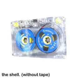 Transparent Cassette Tape Open Blank Tape Case Plastic Audio Magnetic Audio Recording Cassette Tape Shell Reel Cassett(no Tape)