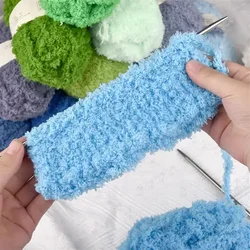 50g/Roll Soft Chenille Yarn Coral Velvet Fluffy Yarn for Knitting Crochet DIY Dolls Sweater Scarf Towel Hand Knitting Material