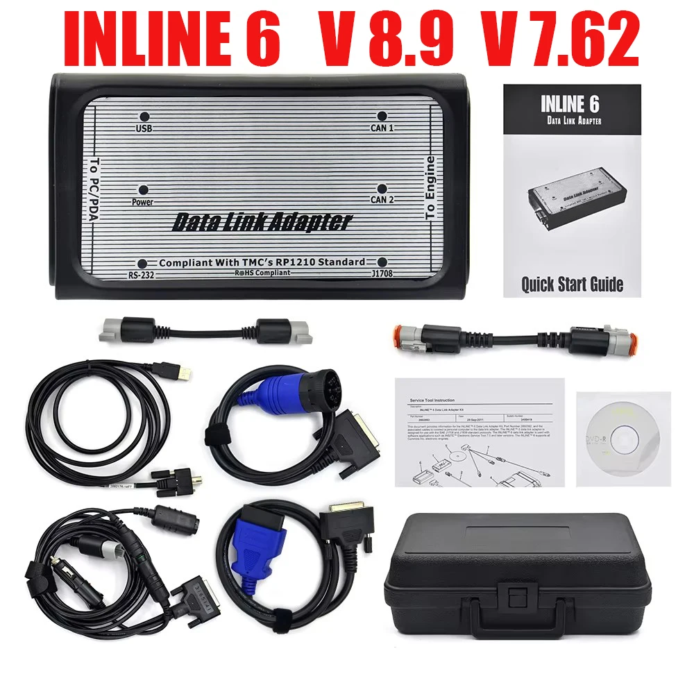 

Для INLINE 6 V8.9 V7.62 Дані для тяжелых условий эксплуатации для INLINE6 для диагностики Cummins Полный INLINE Инструменты для диагностики тяжелых грузовиков