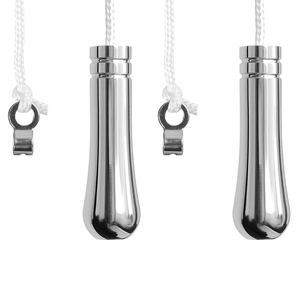 2pcs Light Pull Cord Handle Chrome for Ceiling Fan Light Switch Blinds Pull Chain Replacement Easy Knot Trim Secure Fit
