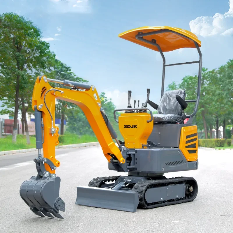 Mini Excavator 1 Ton 1.2 Ton Multifunctional New Crawler Digger with Pump for Farm Use Chinese Excavator Machine Customization