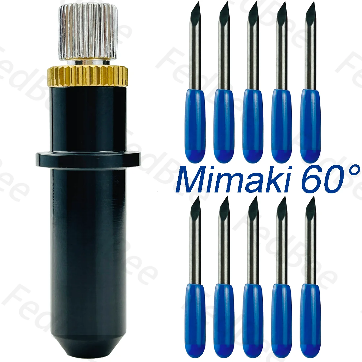 

Plotter 10pcs 60 Degree Deep Cut Blade + 1pc Blade Holder for Mimaki Tool Housing