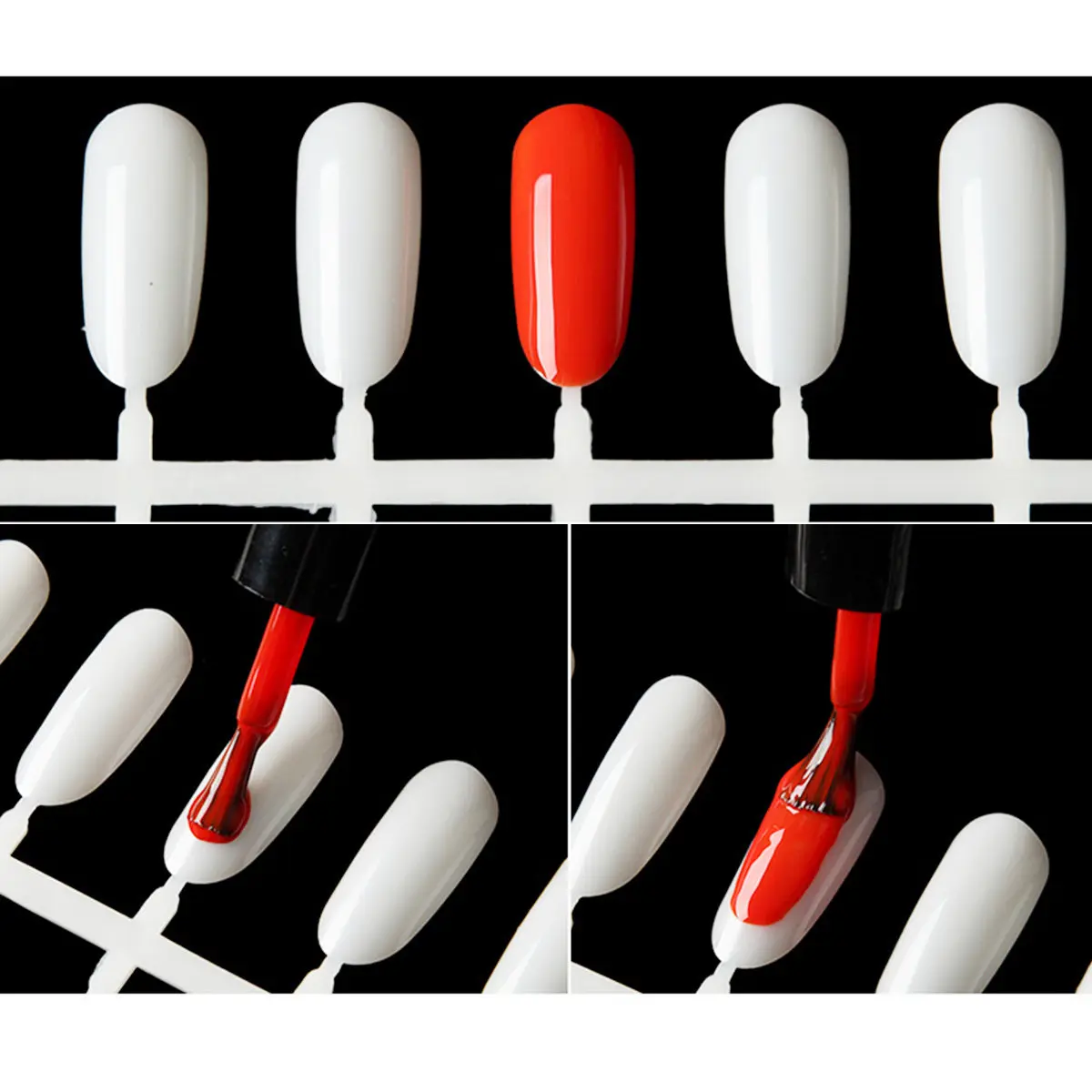 120Pcs DIY Fake Nail Tips Durable Full Cover Coffin Press on Light Breathable Nails Multi-Size for Nail Salon Home