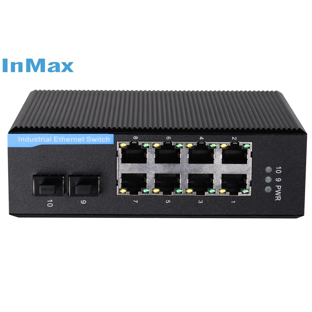 24V 8ポート 10ポート DINレール ミニ屋外用 10 - Industrial Switch Din Rail Gigabit のレビューと価格