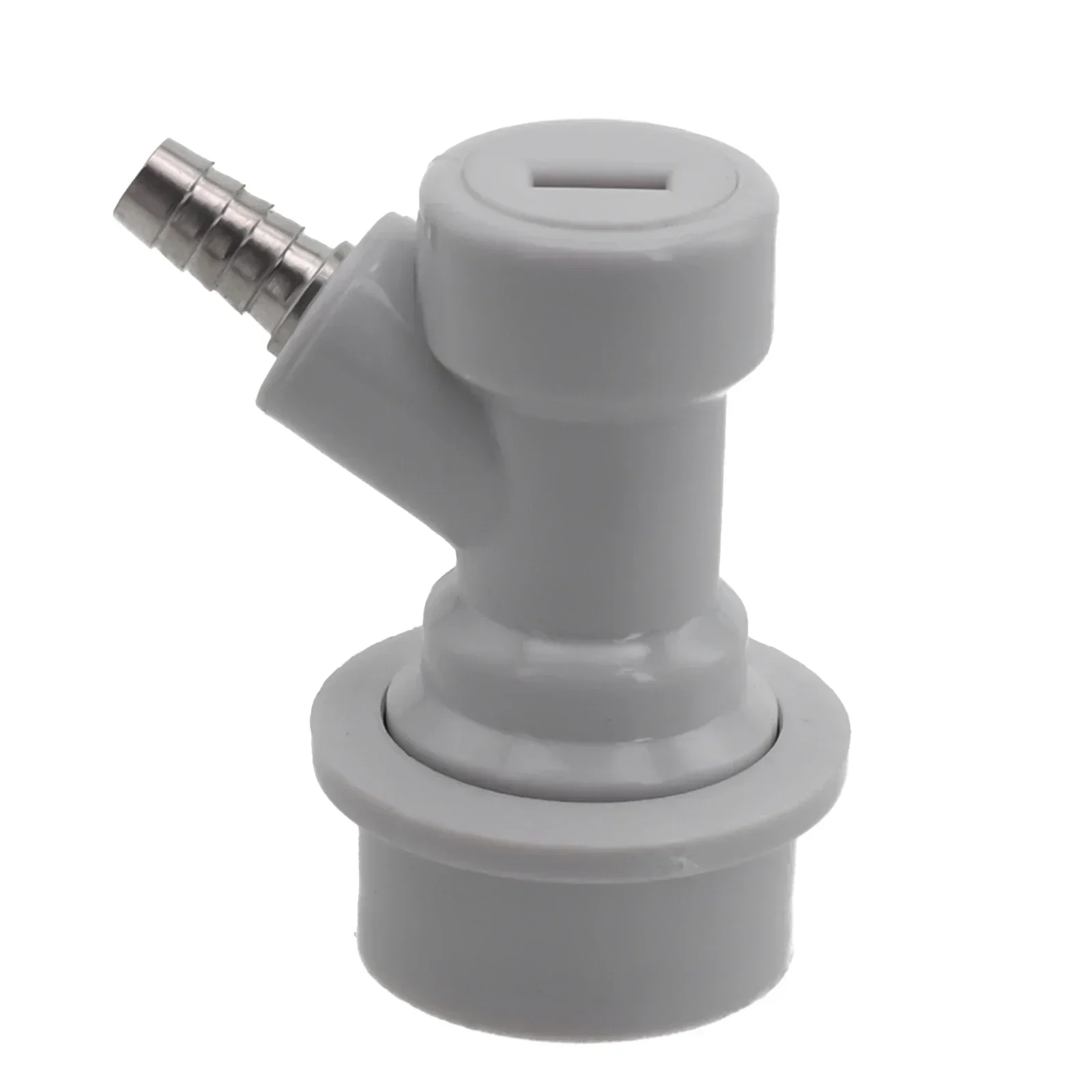 Stainless Steel Carbonation Cap Ball Lock Keg Post With 5/16'' Barb For Homebrew Soda-Drink PET Bottles Beer Brewing