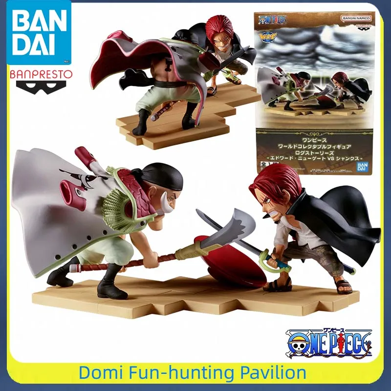

Bandai Original BANPRESTO WCF LOG STORIES ONE PIECE Anime Figure Shanks/Edward Newgate Q-version Finished Model Collectible Toys
