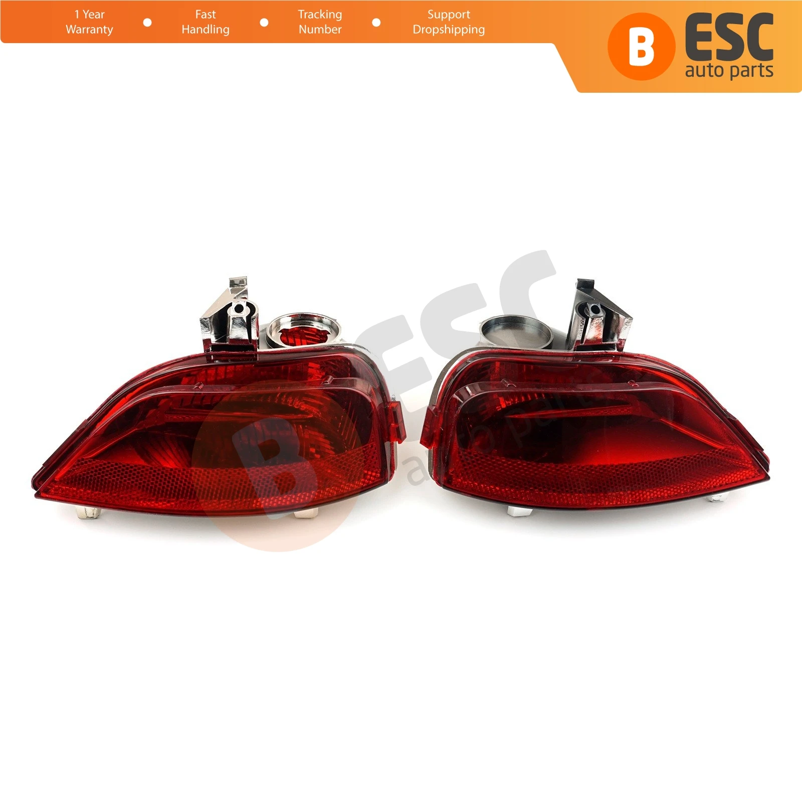 ESP989 Rear Fog End Light Lamp Lens 265605279R,  265854470R for Renault Symbol MK3 Logan Sedan Sandero Stepway MK2 Facelift