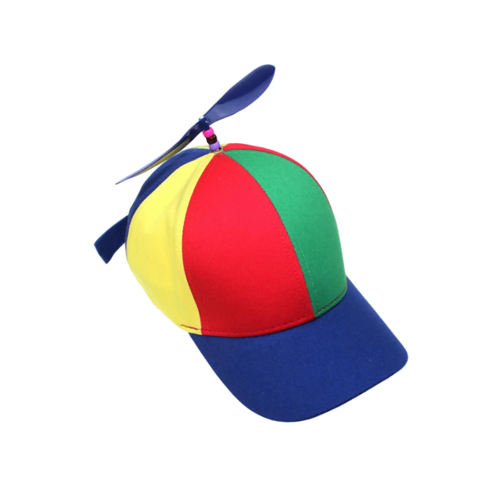 Propeller Hat Helicopter Cap Rainbow Top Hat Baseball Cap for Party Fancy Dress Outdoor